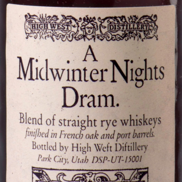 High West A Midwinter Nights Dram